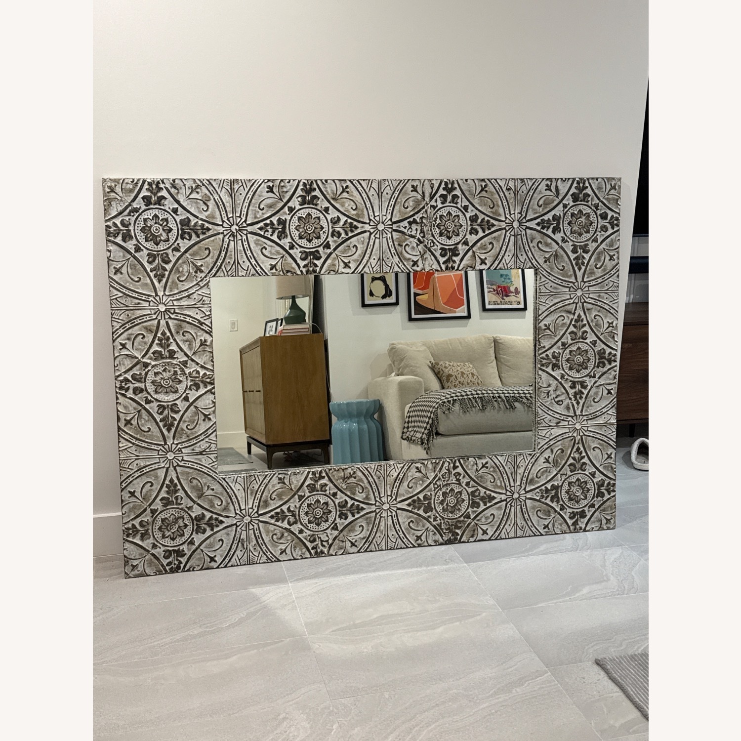 Olde Good Things Vintage One of a Kind Tin Mirror - image-2