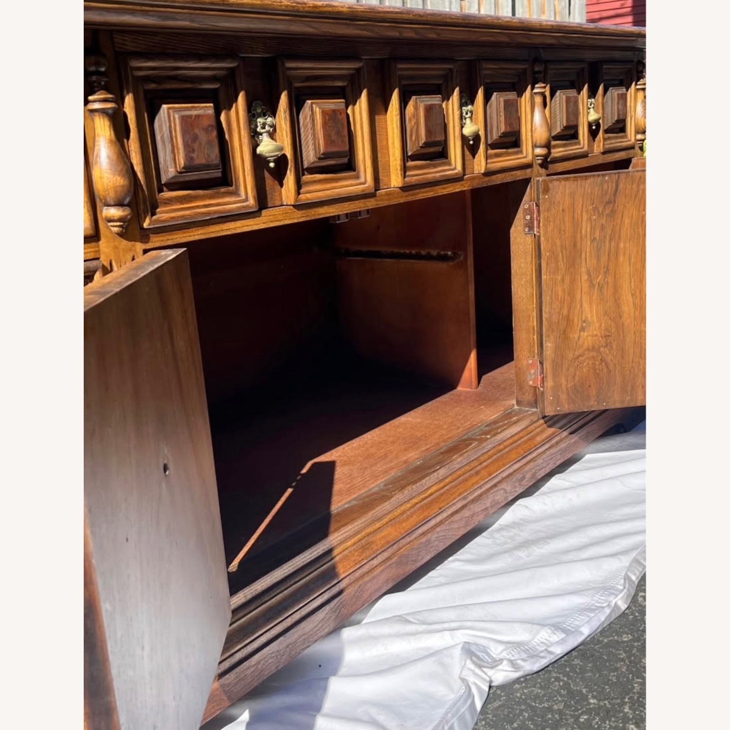 Restored Gibbard Wood Sideboard Original Hardware - image-2
