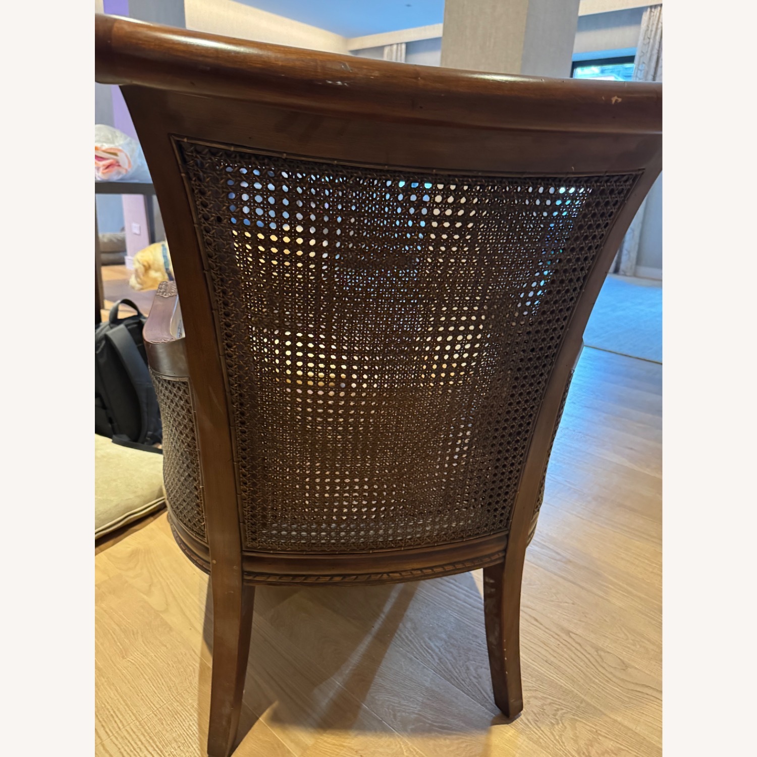 Hand Carved Caned chair - image-5