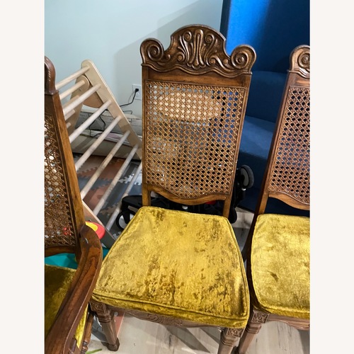 Used JESSUP Cane Back Dining Chairs for sale on AptDeco