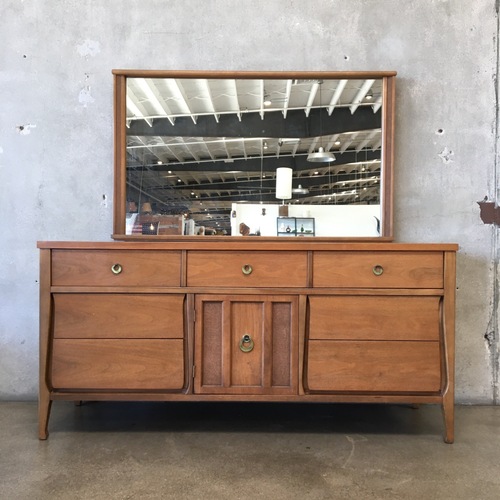Used Vintage Midcentury Modern Dresser w Mirror for sale on AptDeco