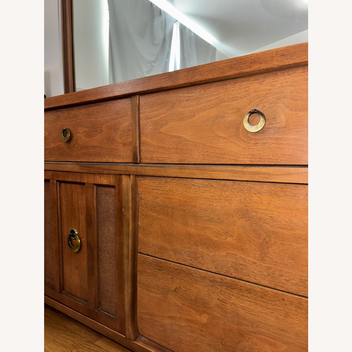 Vintage Midcentury Modern Dresser w Mirror - image-2