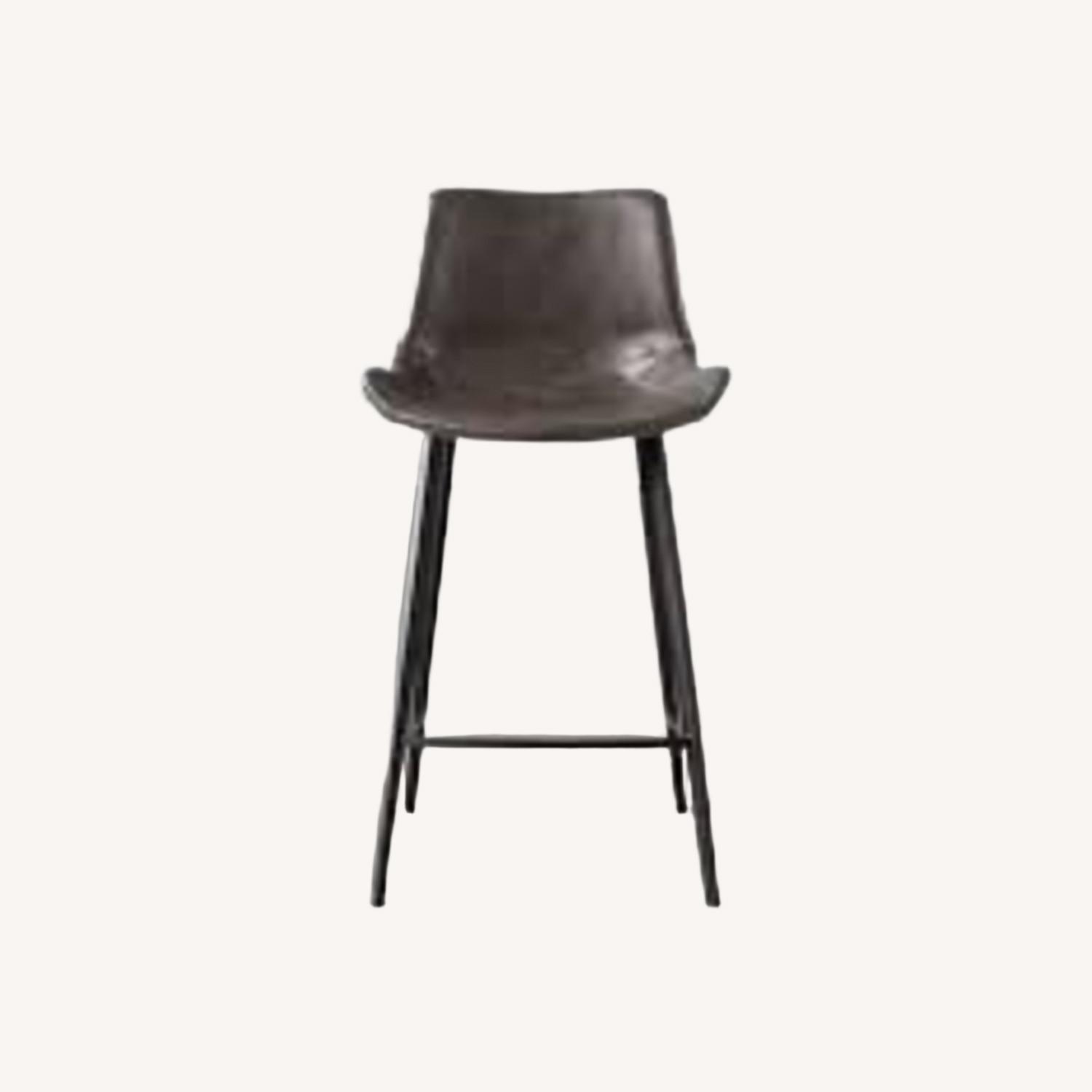 Arhaus Gage Charcoal Grey Counter Stools - image-0