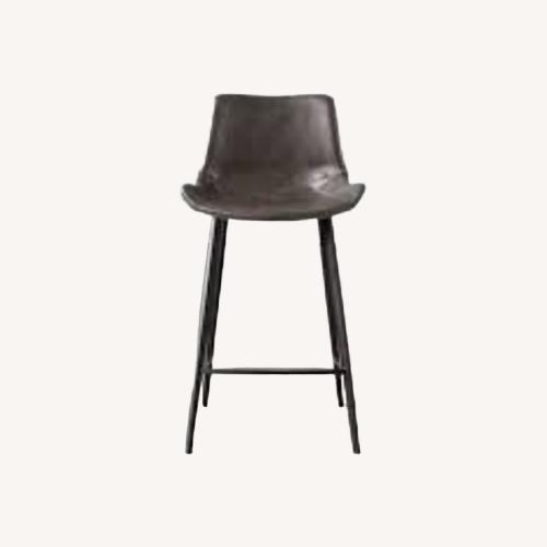 Used Arhaus Gage Charcoal Grey Counter Stools for sale on AptDeco