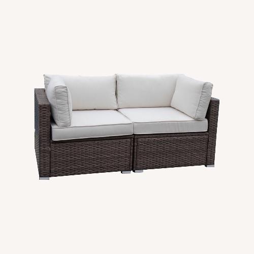 USA製◾️HAMPTON BAY 屋外対応 2シーター ソファ/ アームチェア USA製◾️HAMPTON BAY 屋外対応 2シーター ソファ/ アームチェア