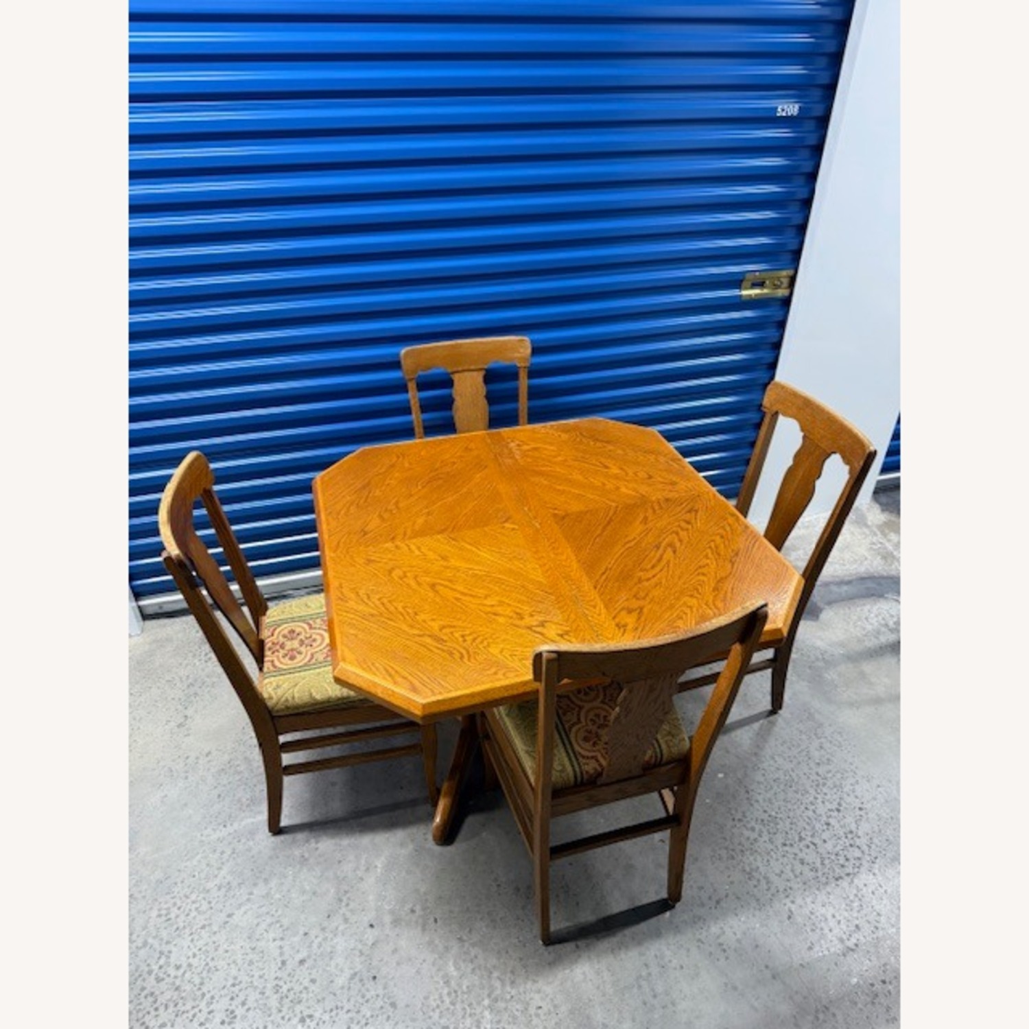 Dining Table Set Expandable with 6 Chairs - image-11