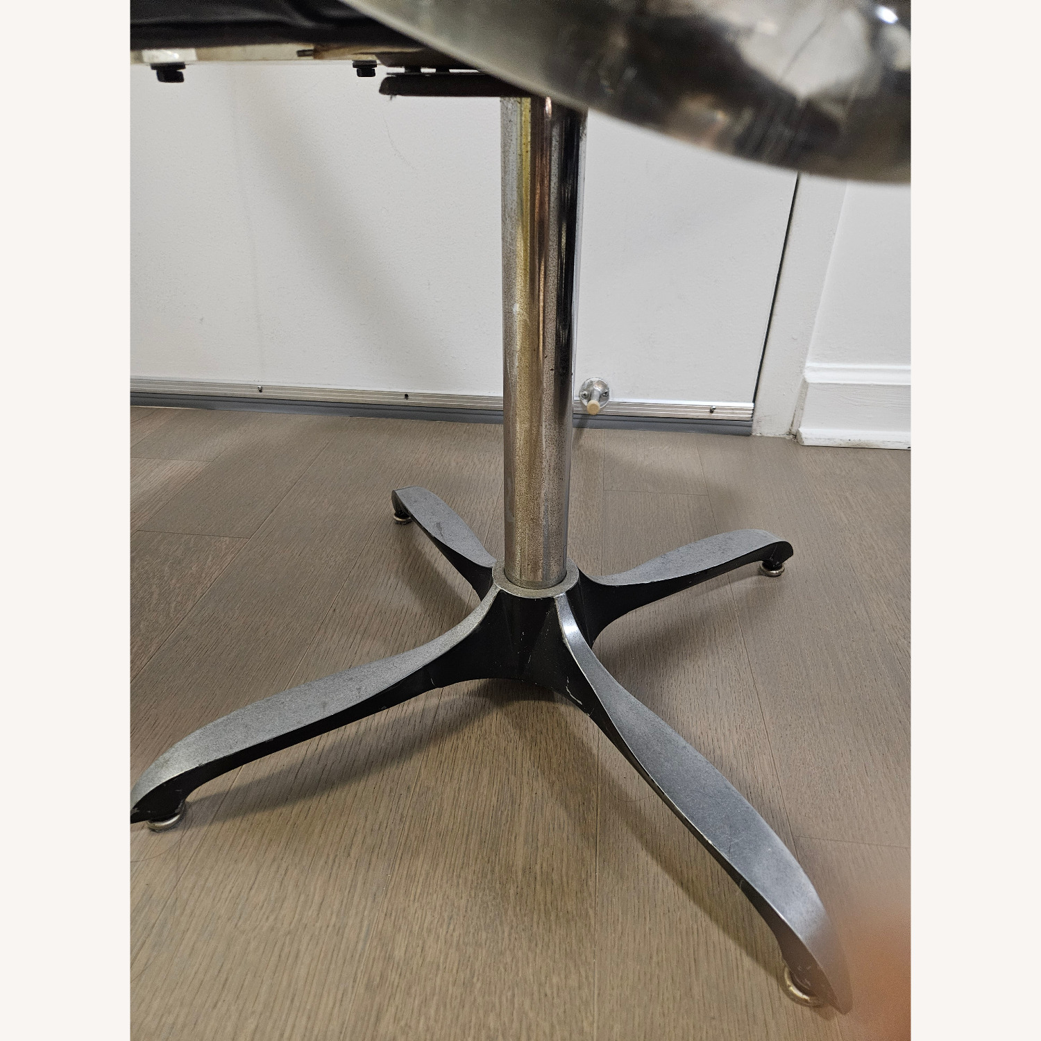 Vintage Button Chair with Clear Vinyl Cack - image-5