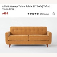 Buttercup　ソファ Allie Buttercup Yellow Fabric 80