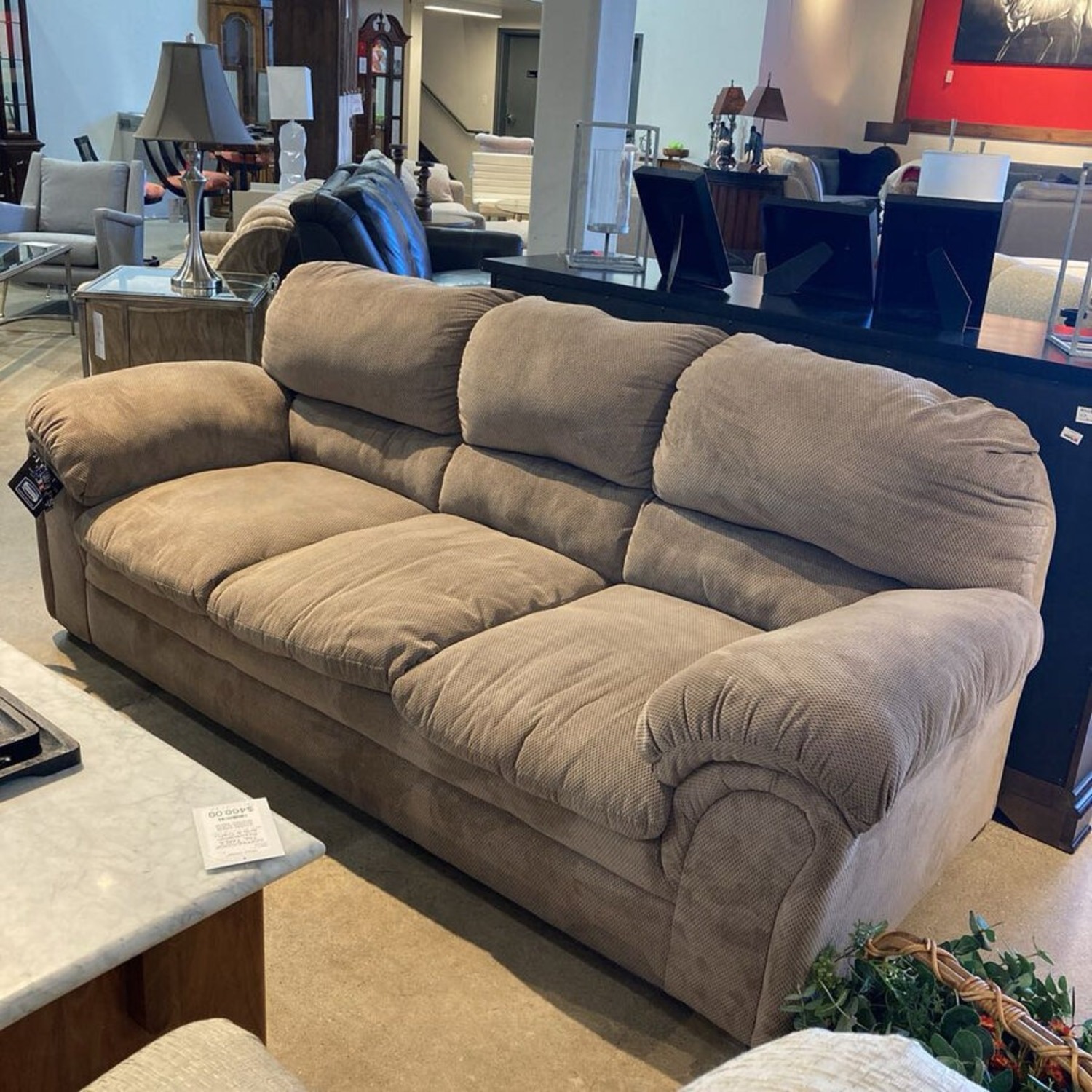 Simmons 3-Seat Cozy Chenille Sofa - image-3