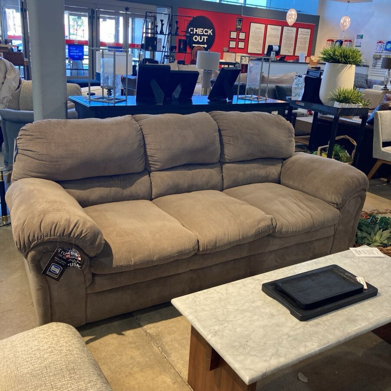 Simmons 3-Seat Cozy Chenille Sofa - image-4