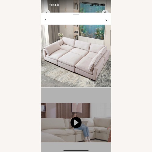 Used Yunet 6 - Piece Upholstered Sectional for sale on AptDeco