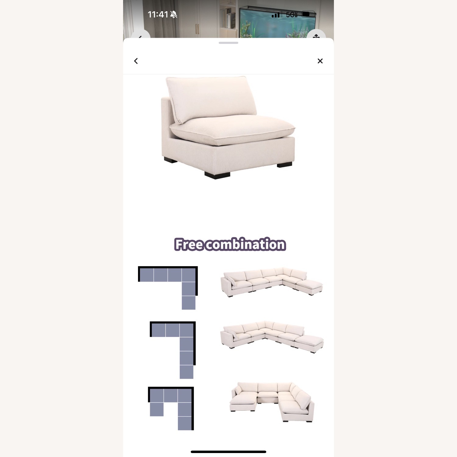 Yunet 6 - Piece Upholstered Sectional - image-5