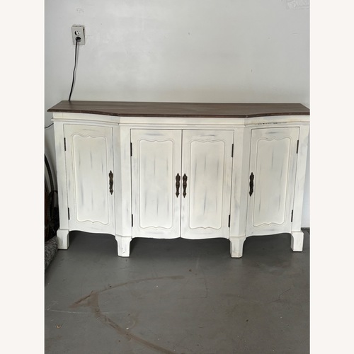 Used Magnolia White Wood Sideboard for sale on AptDeco