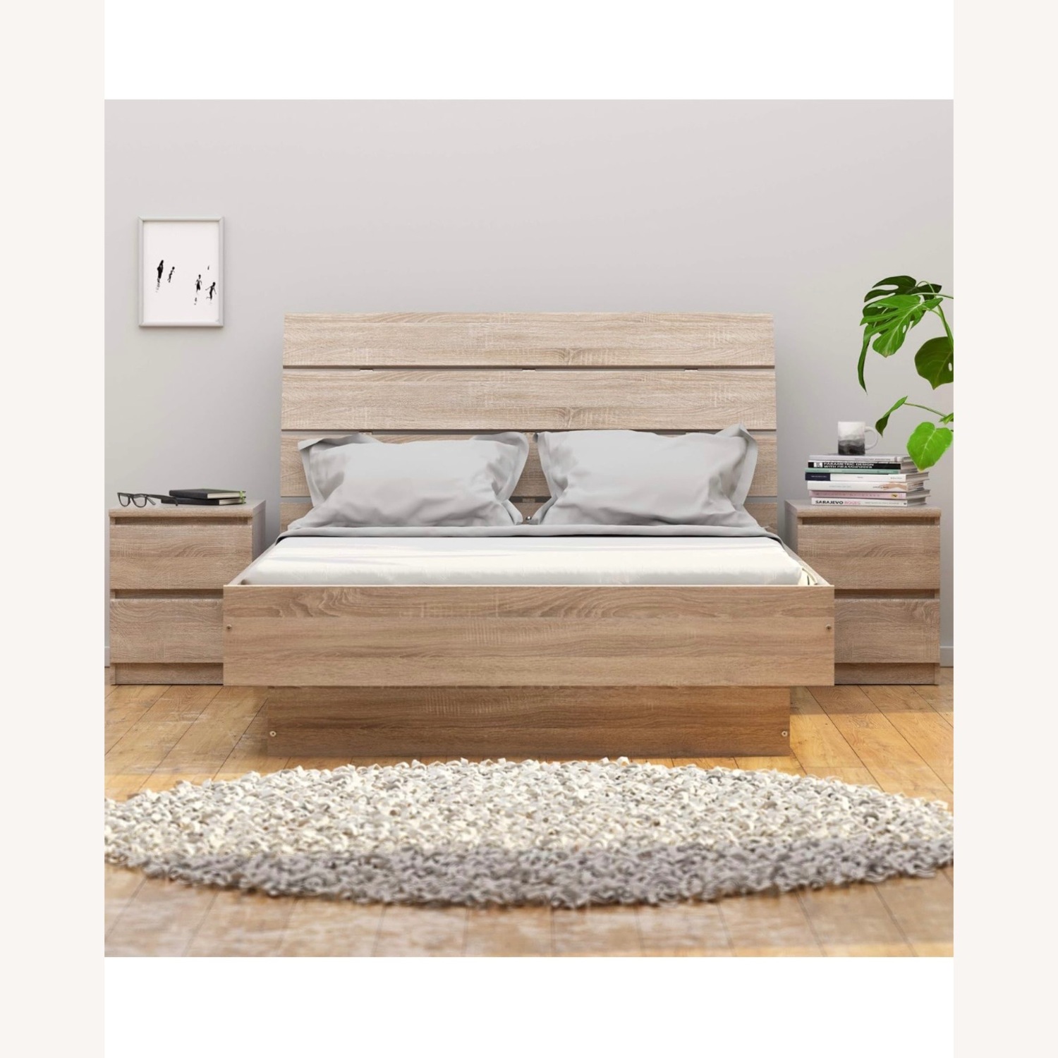 Tvilum Scottsdale Bed With Slats, Full, Truffle - image-1