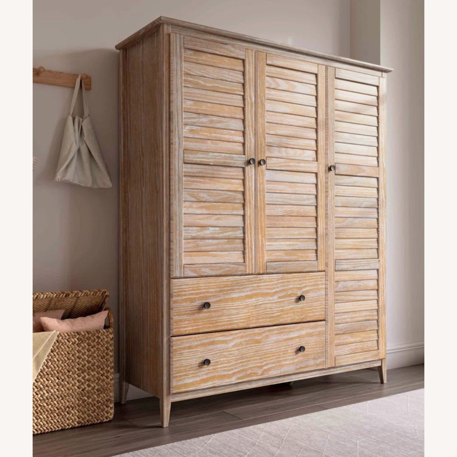 Greenport Solid Wood Armoire - image-1