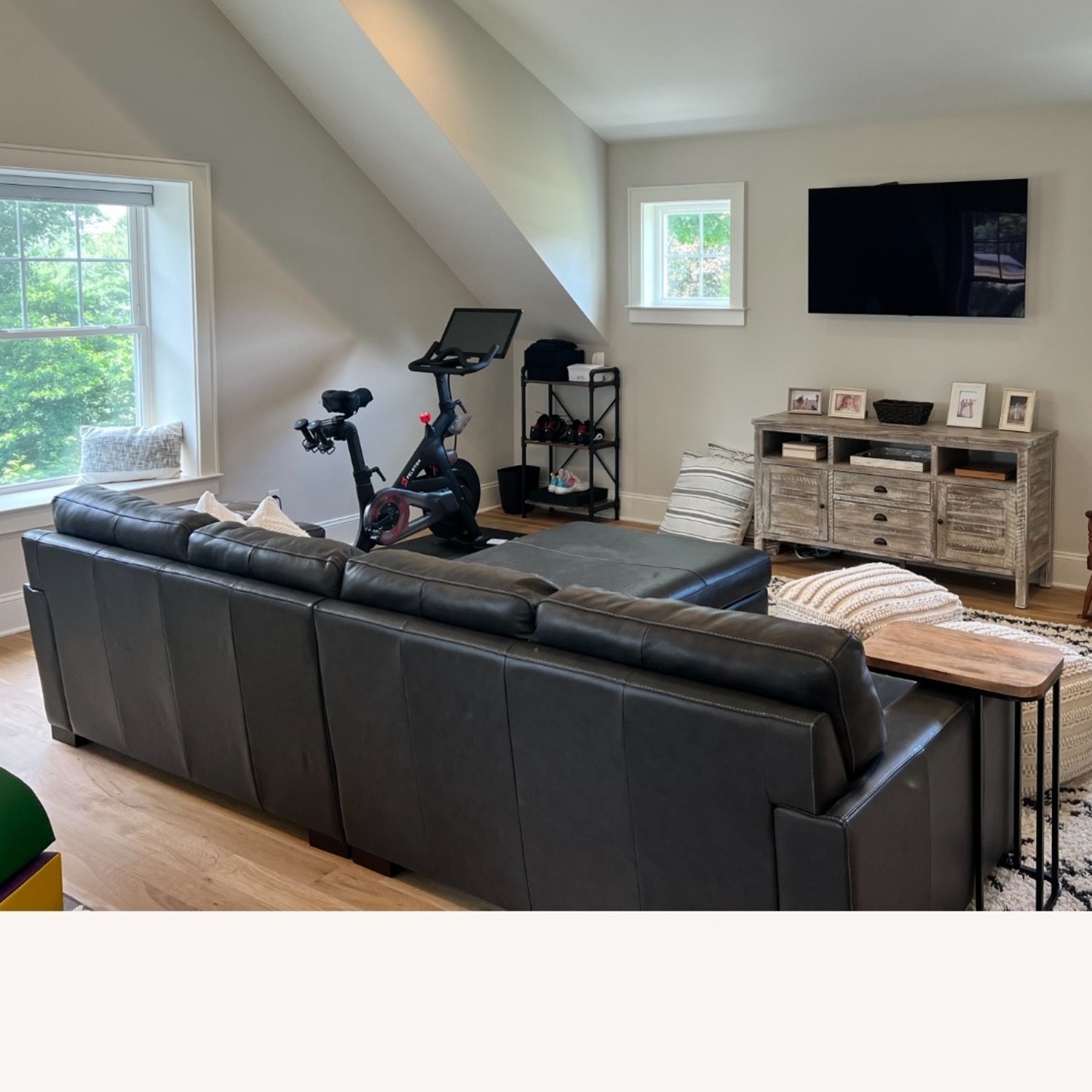 Jordan's Furniture Hartford Leather Sectional - image-3