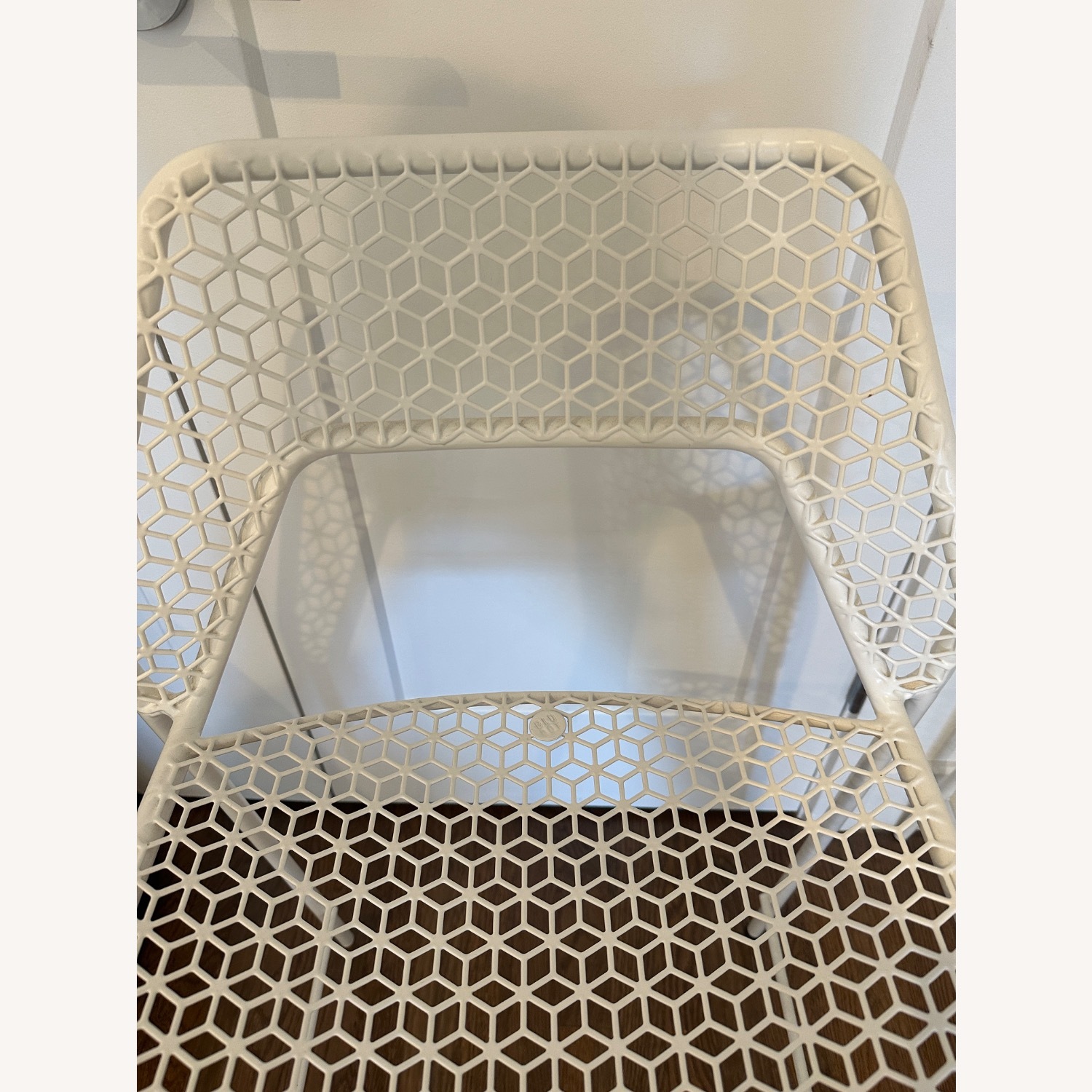 Blu Dot White Mesh Bar Stools (set of 2) - image-2