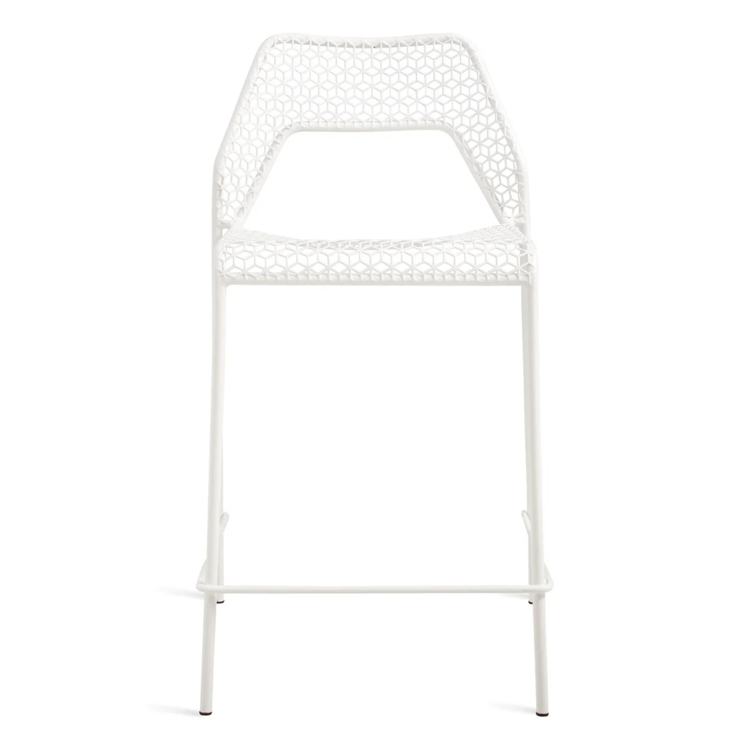 Blu Dot White Mesh Bar Stools (set of 2) - image-4