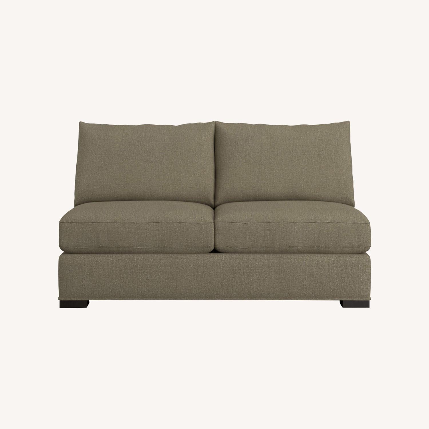 Crate and Barrel Axis Armless Sofa - image-0
