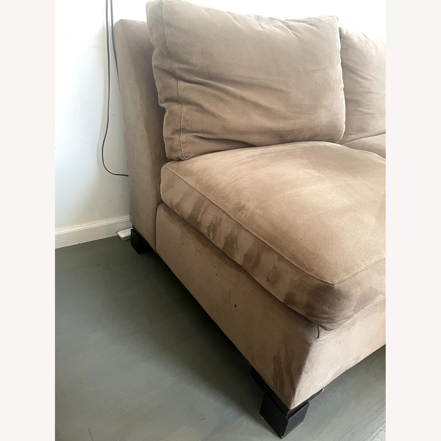 Crate and Barrel Axis Armless Sofa - image-3