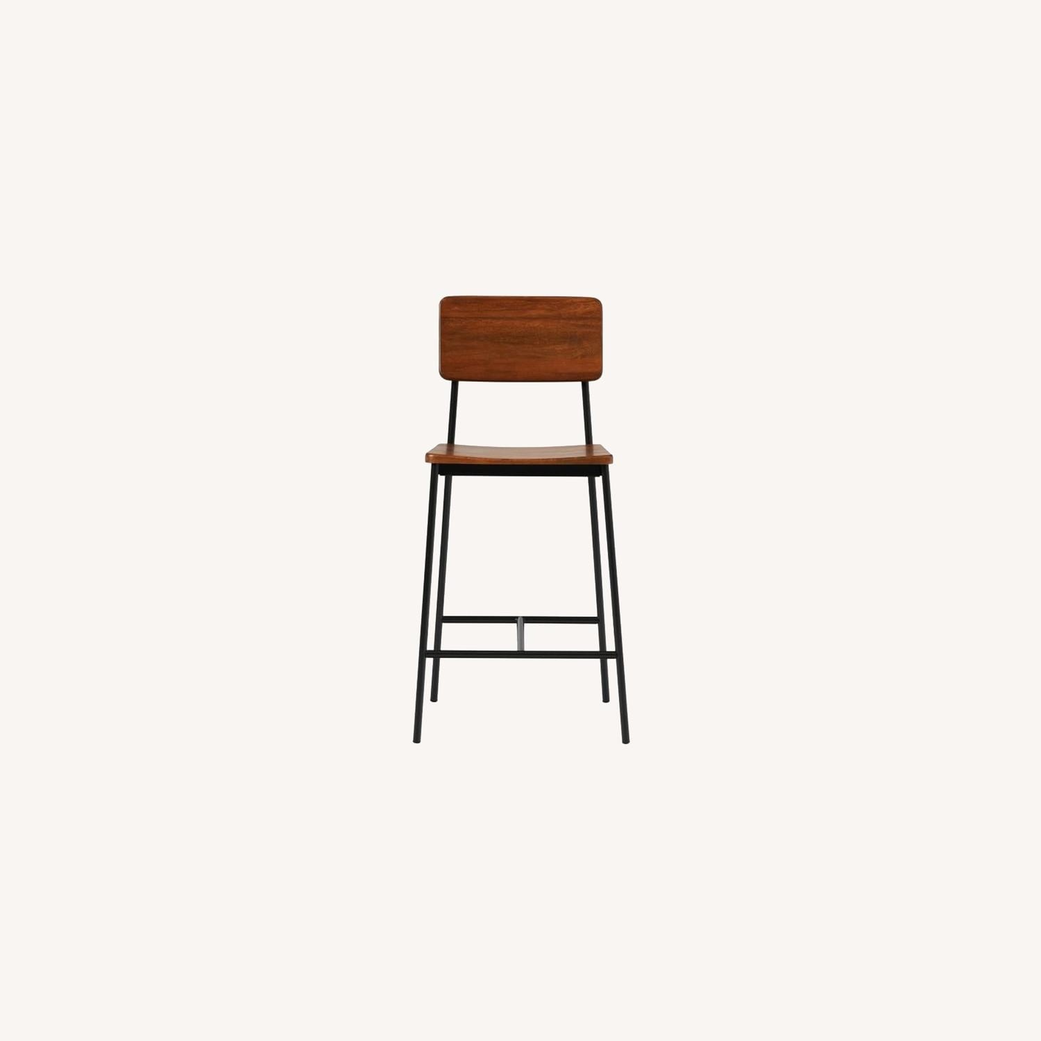 West Elm Augusta Rustic Counter Stool, Set of 2 - image-0