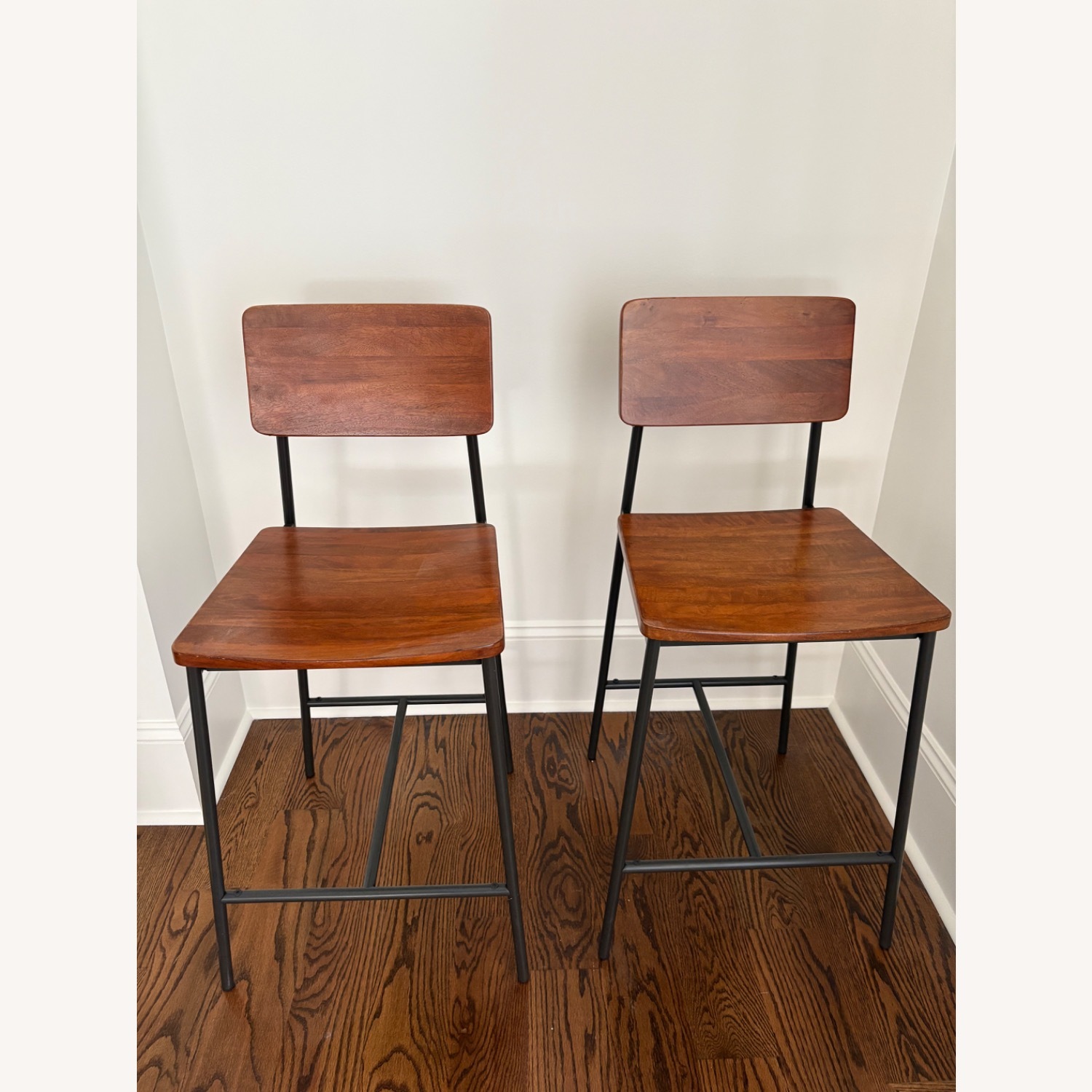 West Elm Augusta Rustic Counter Stool, Set of 2 - image-1
