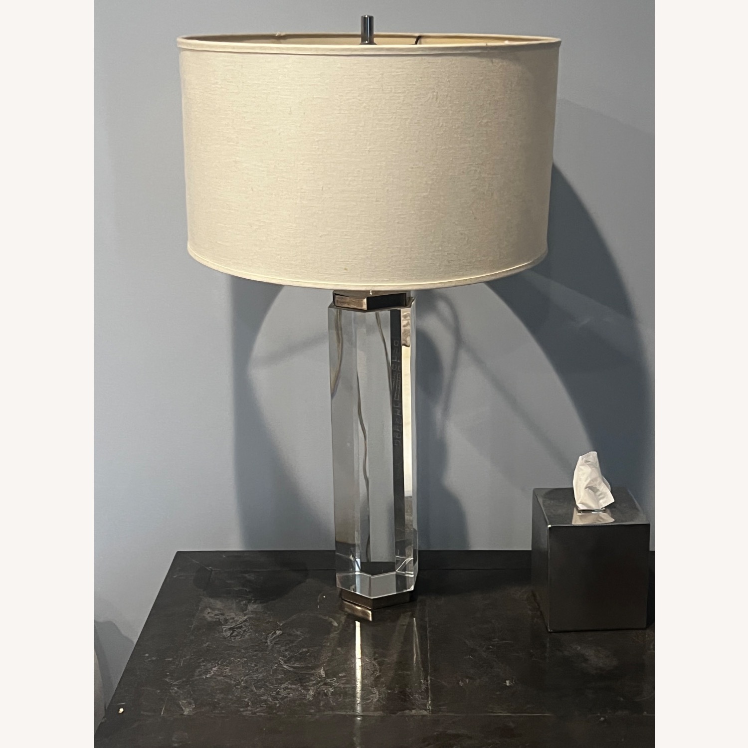 RH Hexagonal Column Crystal Table Lamp - image-1