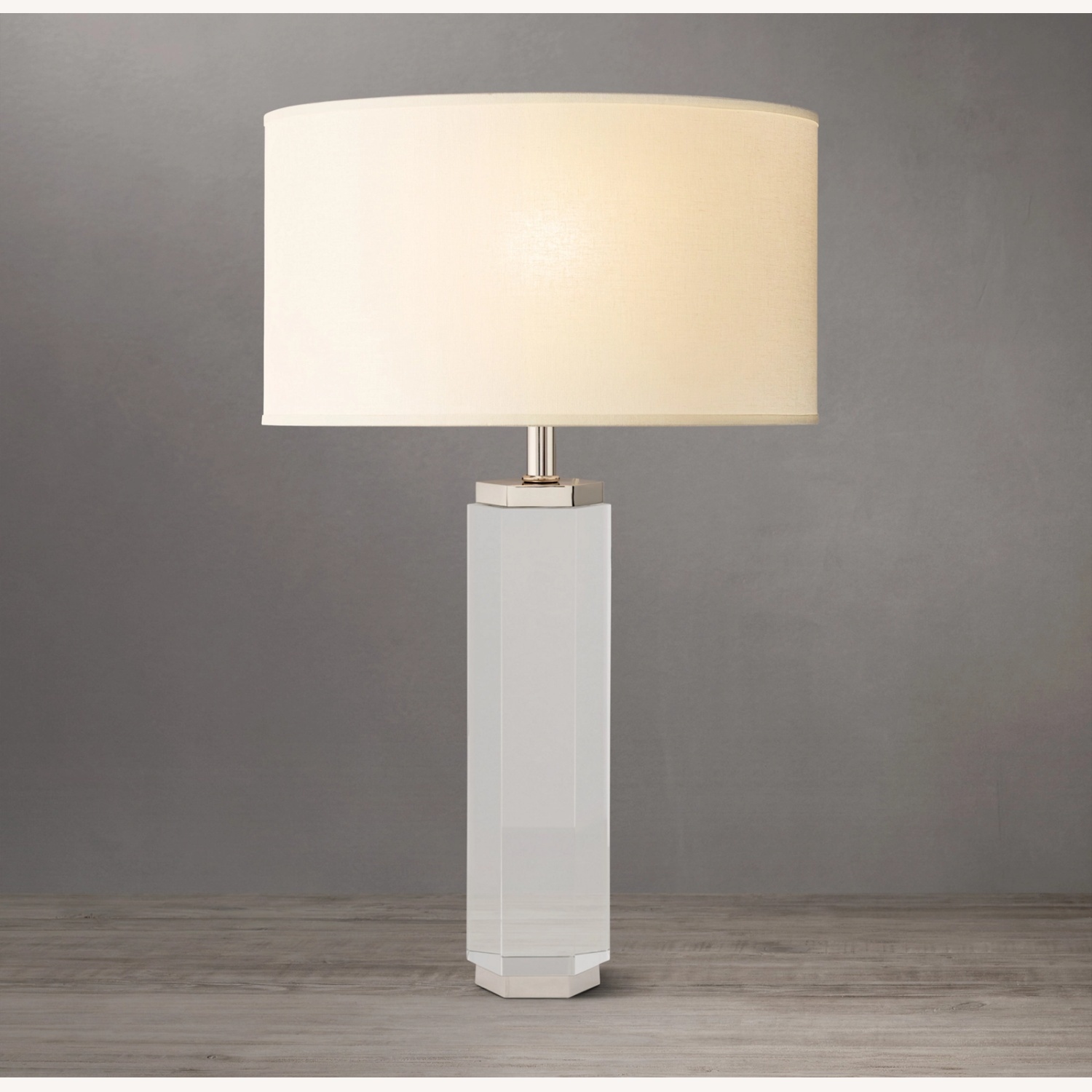 RH Hexagonal Column Crystal Table Lamp - image-0