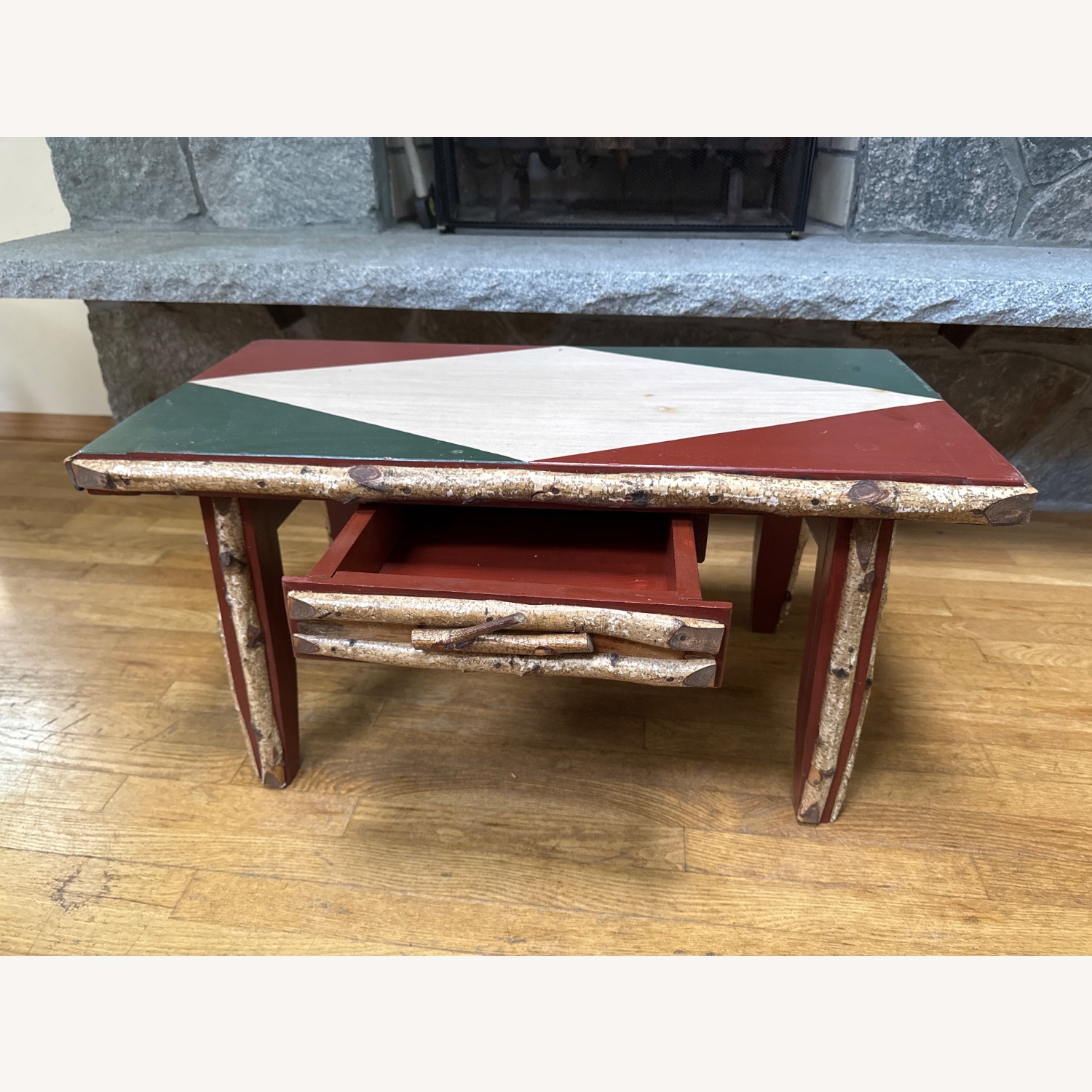 Handcrafted Vintage Rustic Coffee Table  - image-5