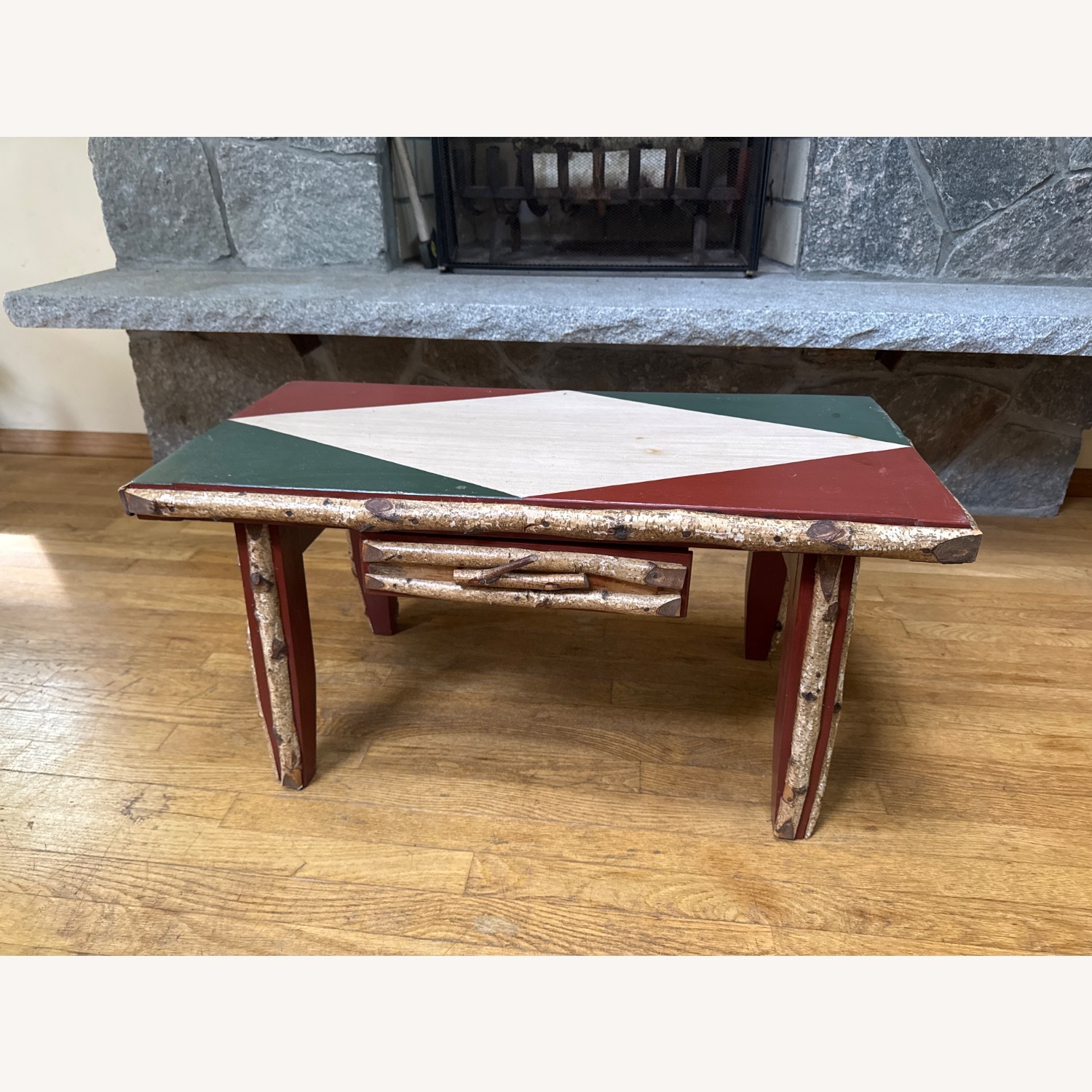 Handcrafted Vintage Rustic Coffee Table  - image-1