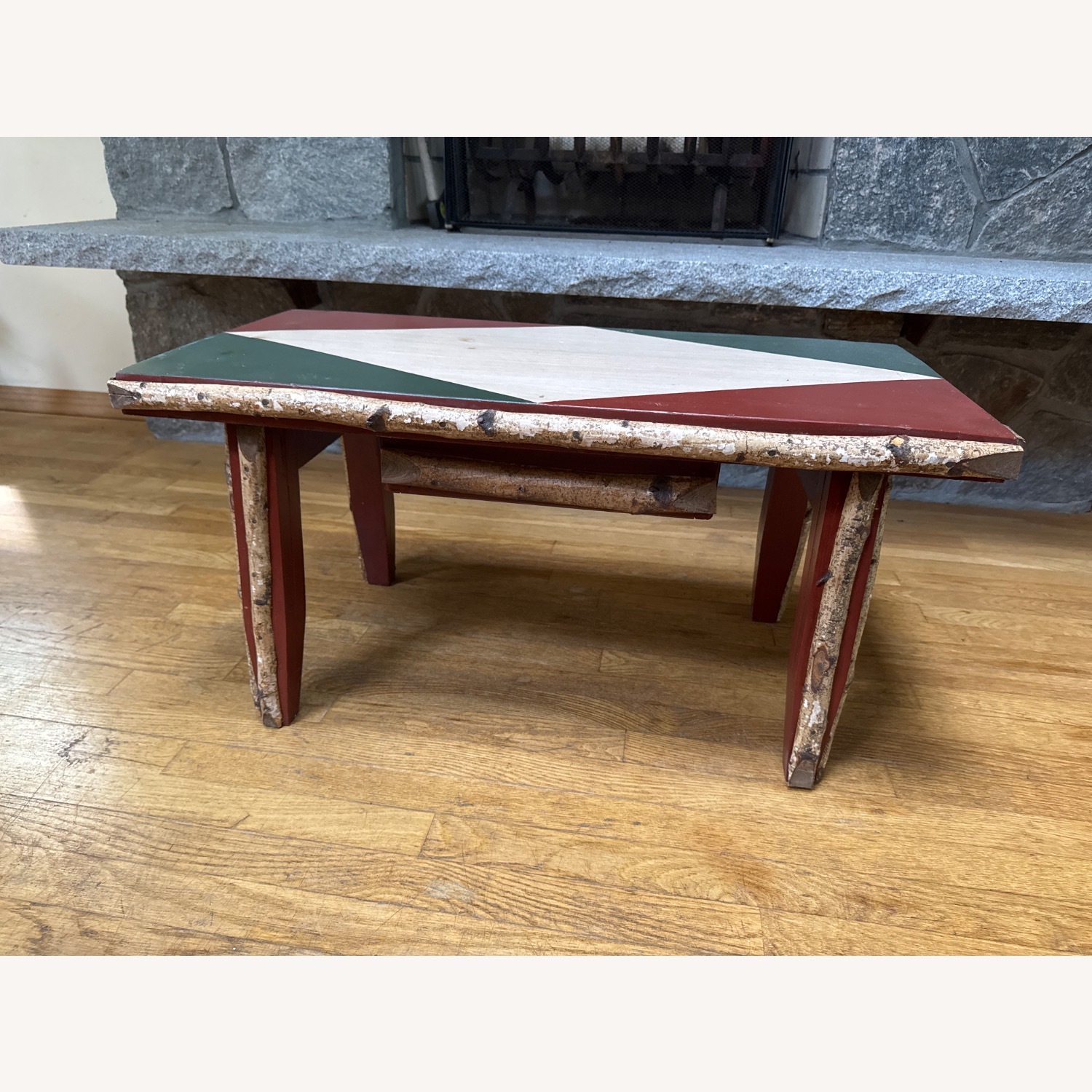 Handcrafted Vintage Rustic Coffee Table  - image-4