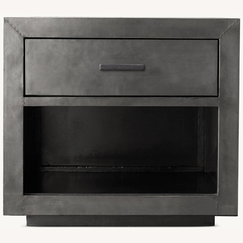 Used Lasalle Metal Wrapped 30” Open Nightstand for sale on AptDeco