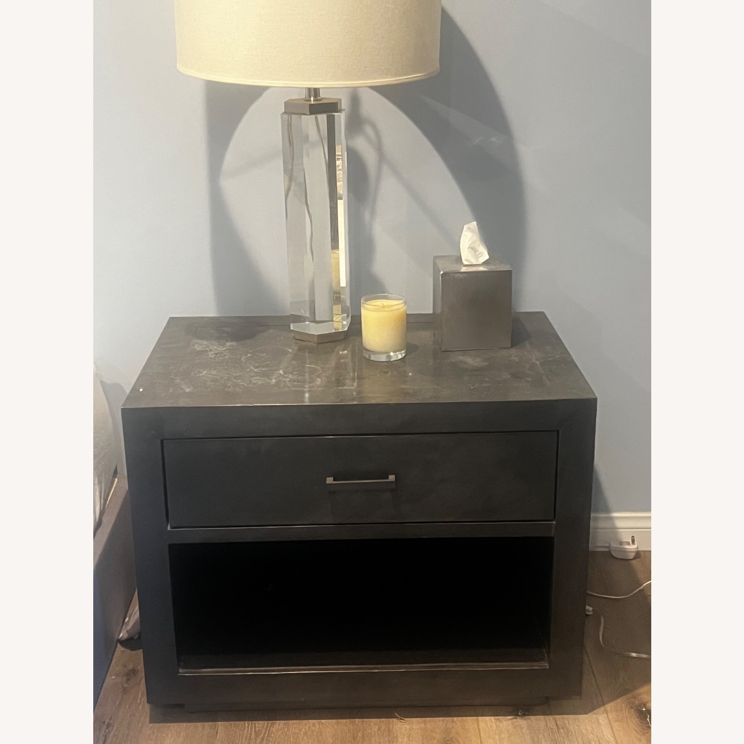 Lasalle Metal Wrapped 30” Open Nightstand  - image-1