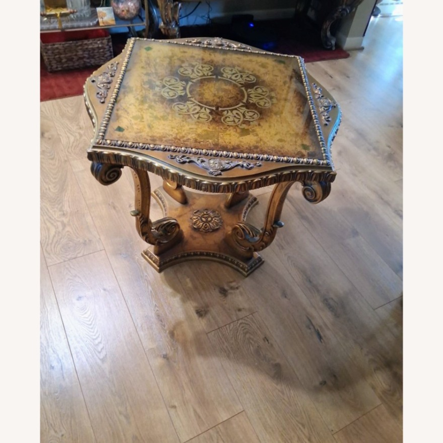 Vintage Gold Table - image-1