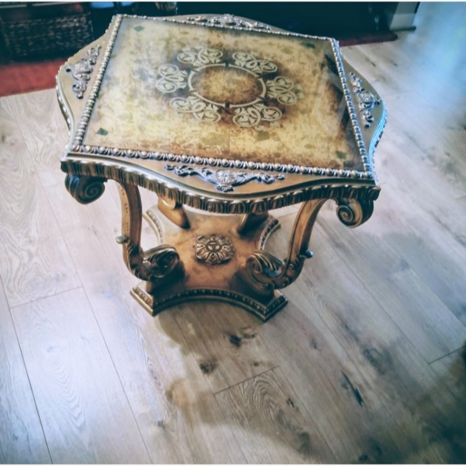 Vintage Gold Table - image-3