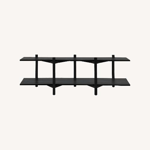 Used Hem Zig Zag Media Shelf - Black for sale on AptDeco