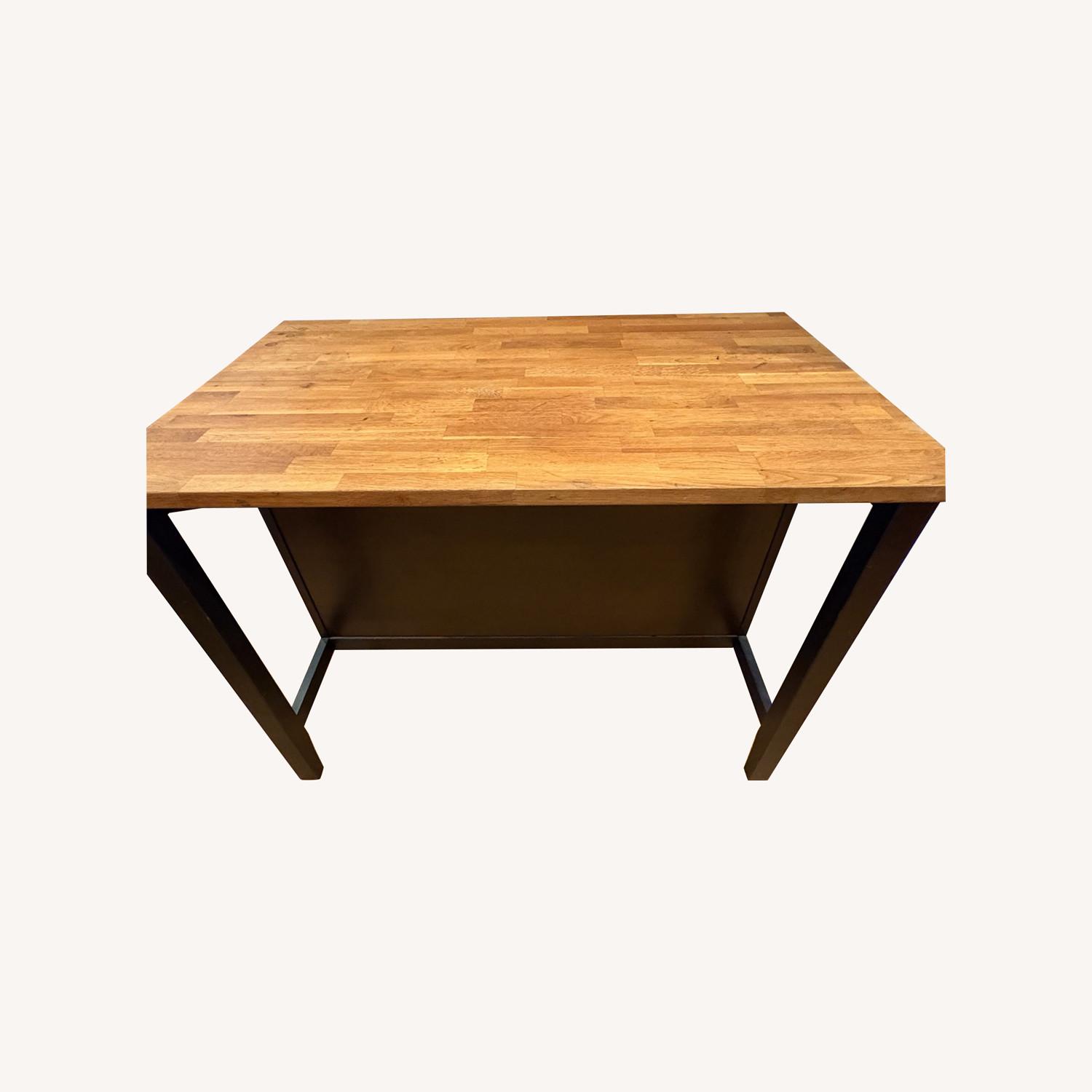 IKEA VADHOLMA Kitchen Island Black Oak - image-6