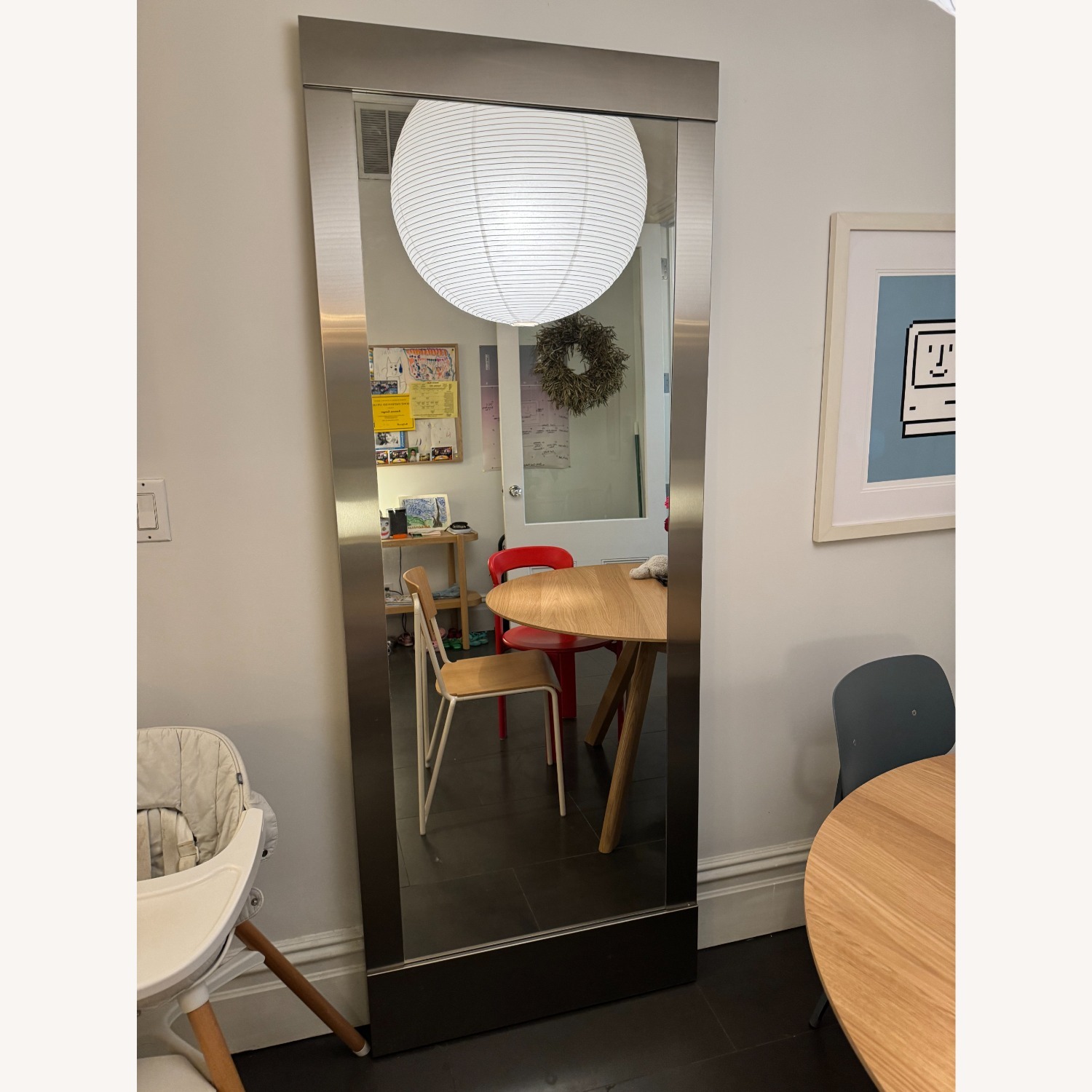 Crate & Barrel Colby Nickel Floor Mirror - image-2