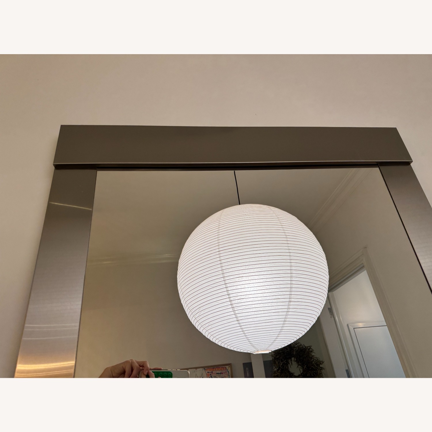 Crate & Barrel Colby Nickel Floor Mirror - image-3