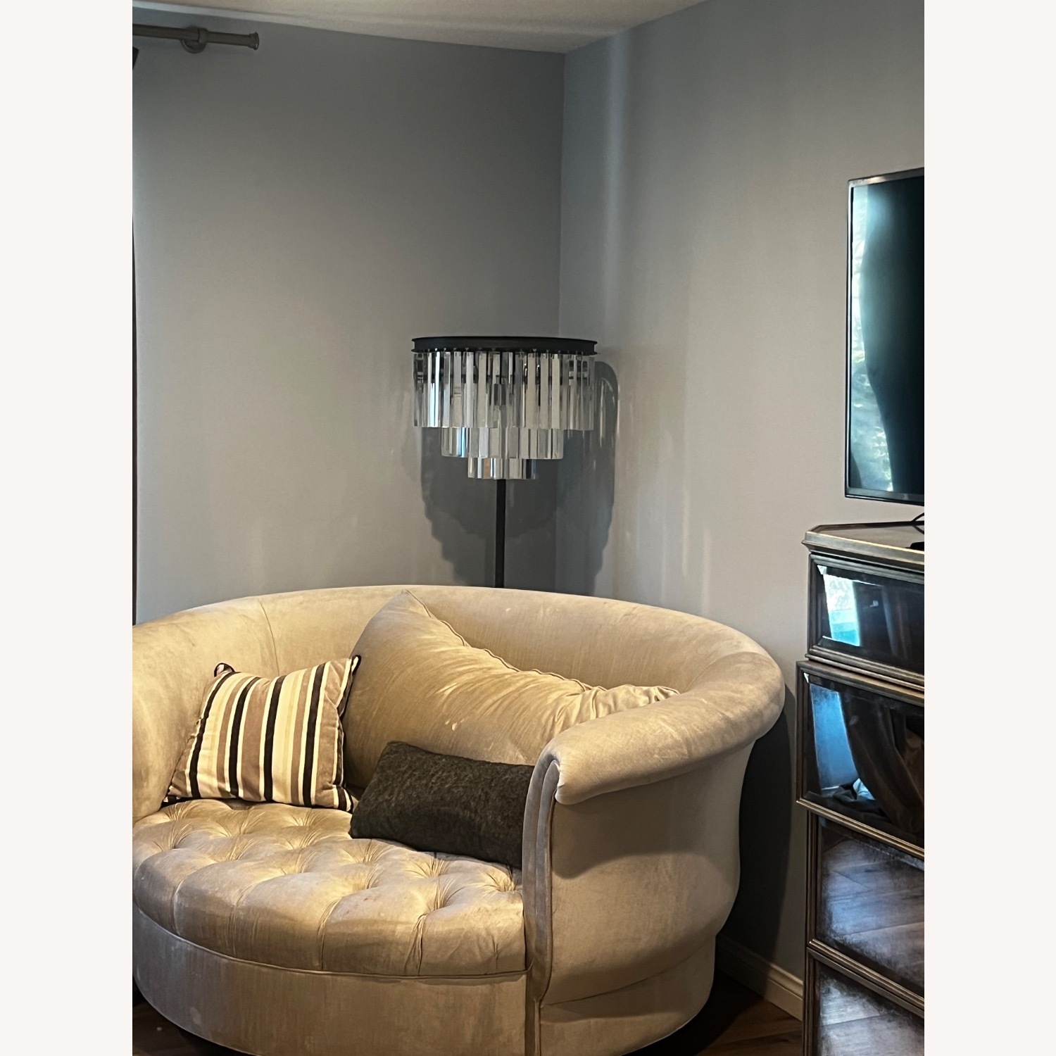 1920 Odeon Crystal Floor Lamp - image-2