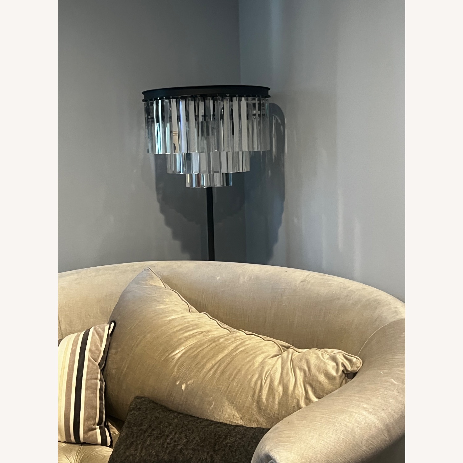 1920 Odeon Crystal Floor Lamp - image-1