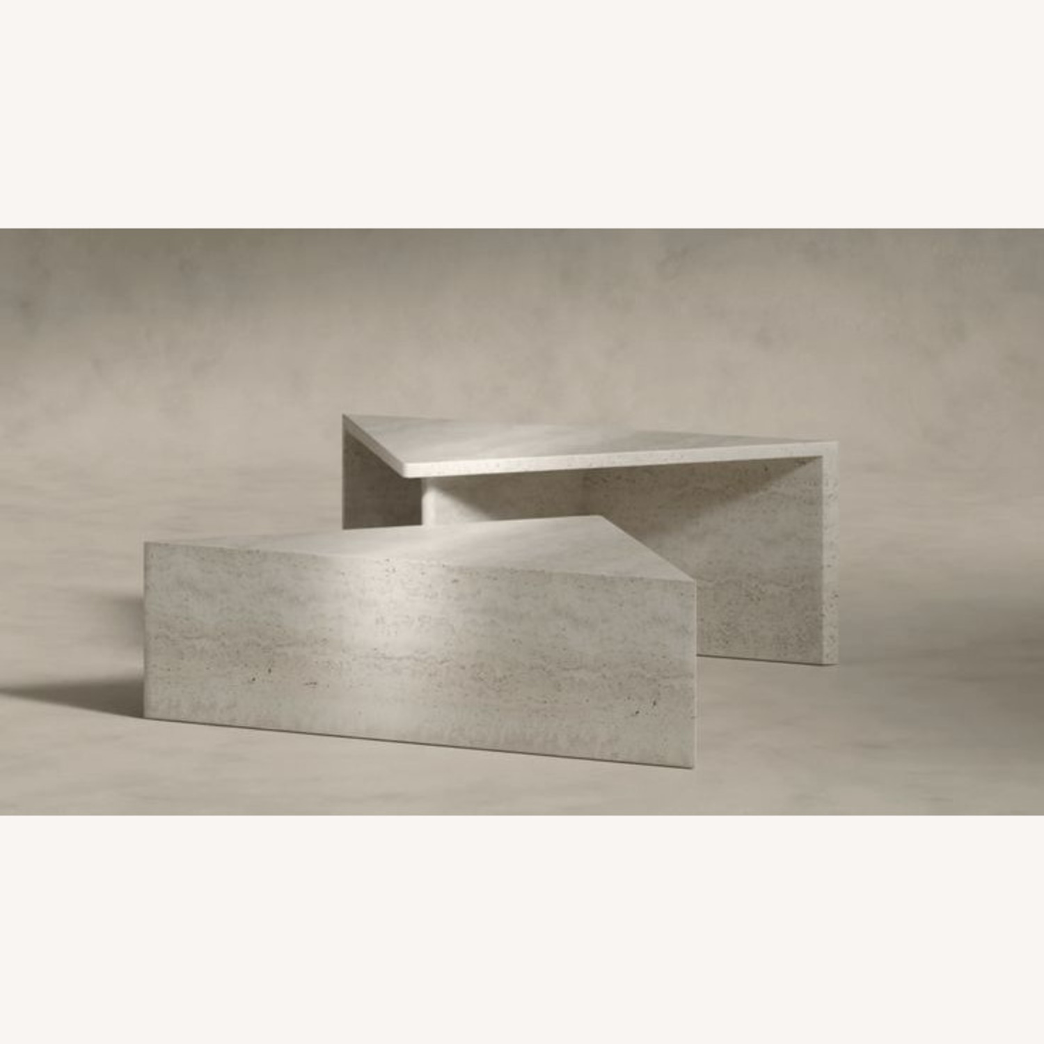 Travertine Coffee Tables (Nesting) - image-2