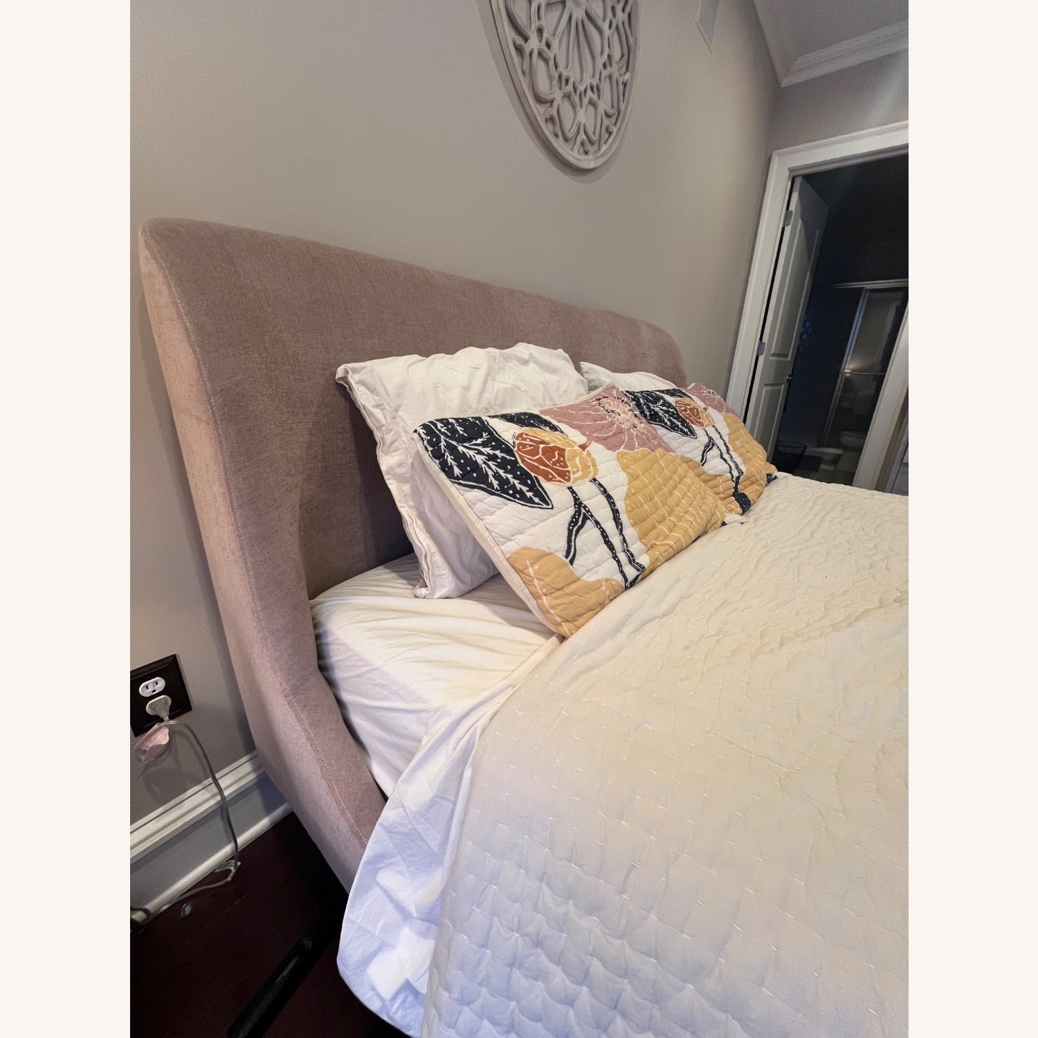 West Elm Lana Upholstered Queen Bed - image-3