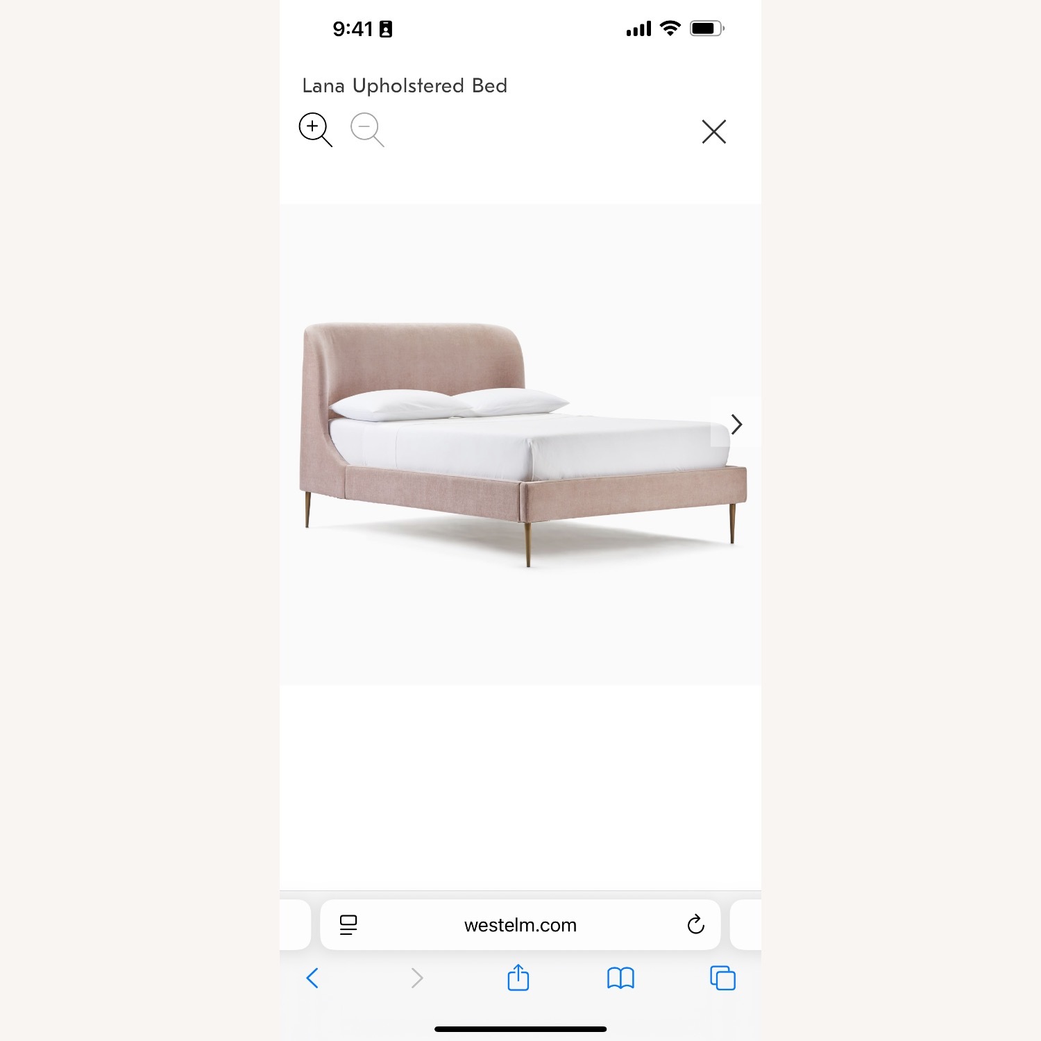 West Elm Lana Upholstered Queen Bed - image-5