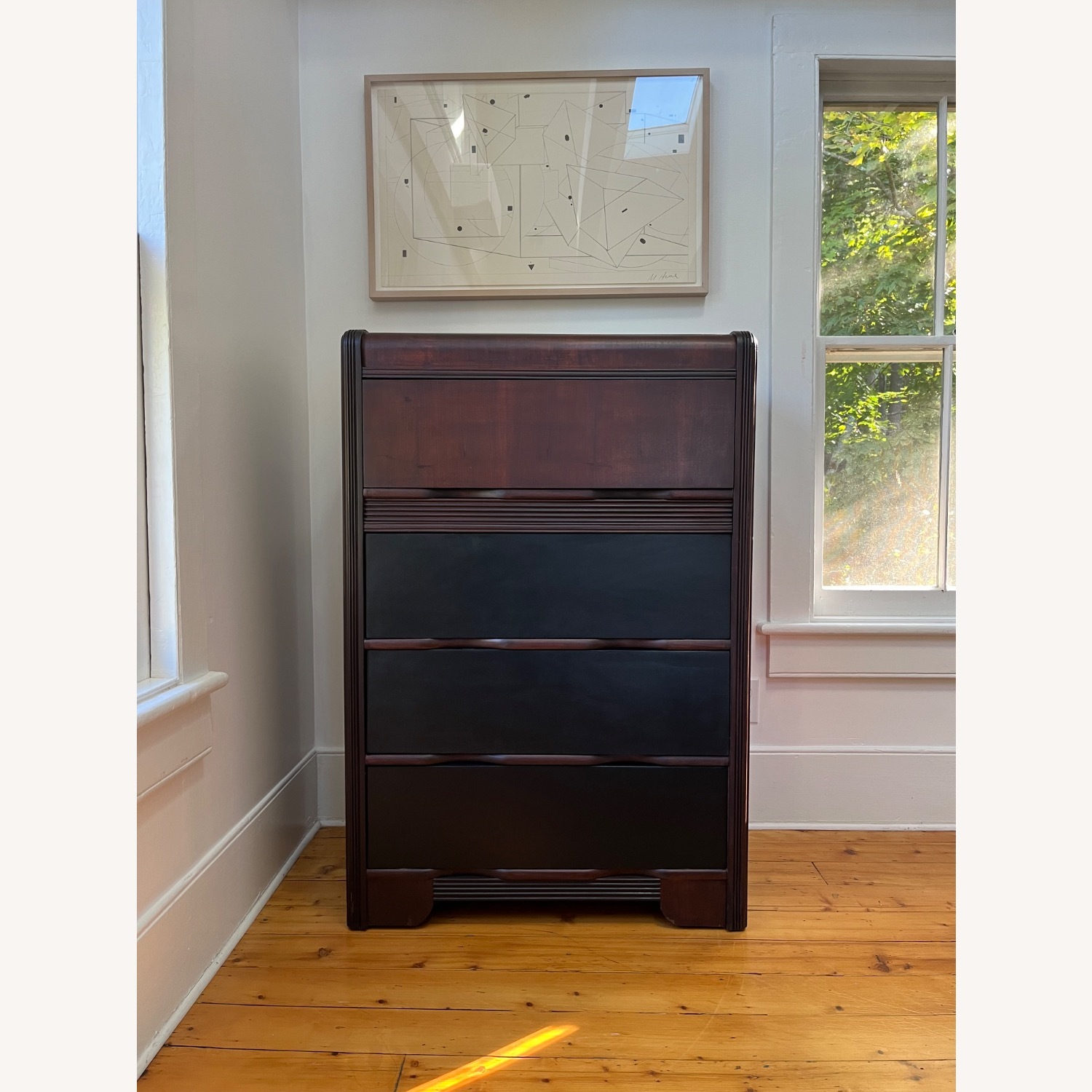 Vintage Art Deco Waterfall Dresser  - image-1