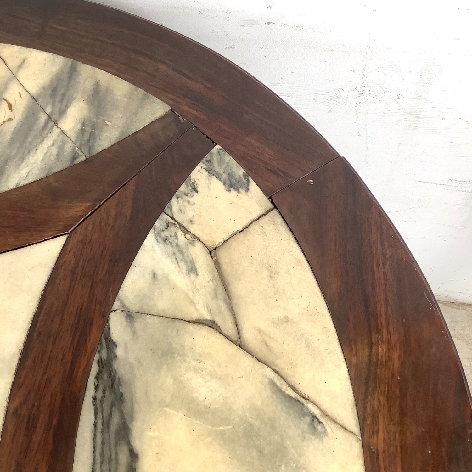 Antique Chinese Center Table With Stone Top - image-13