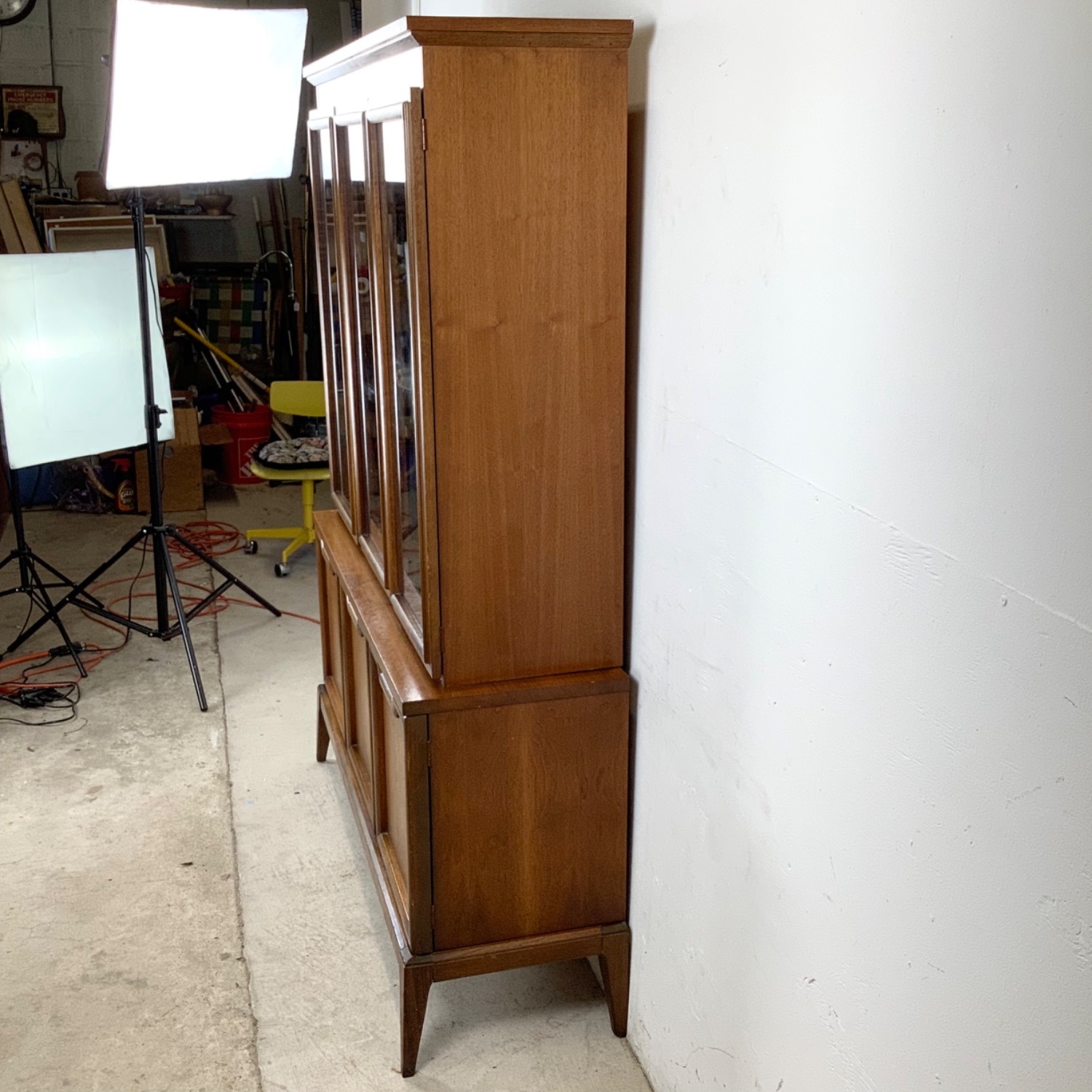 Mid-Century Sideboard W China Cabinet - image-13