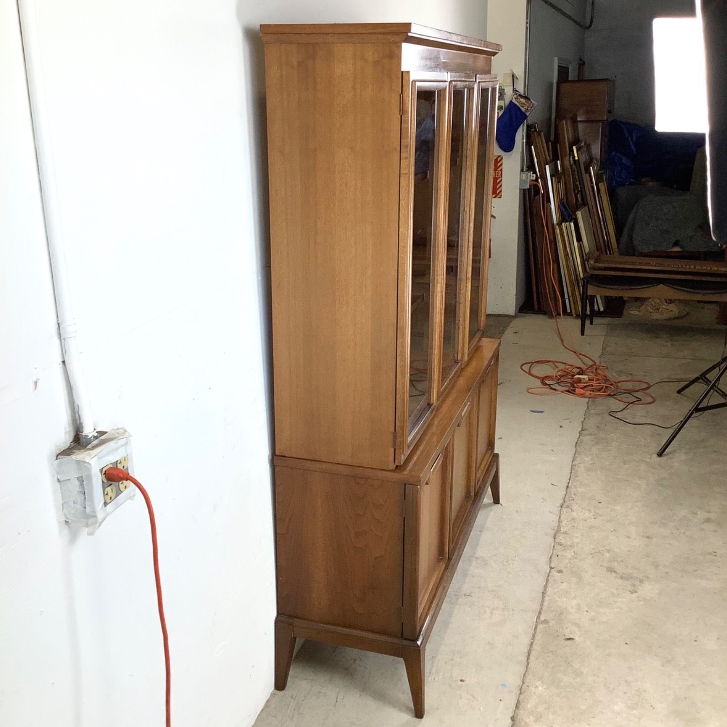 Mid-Century Sideboard W China Cabinet - image-12