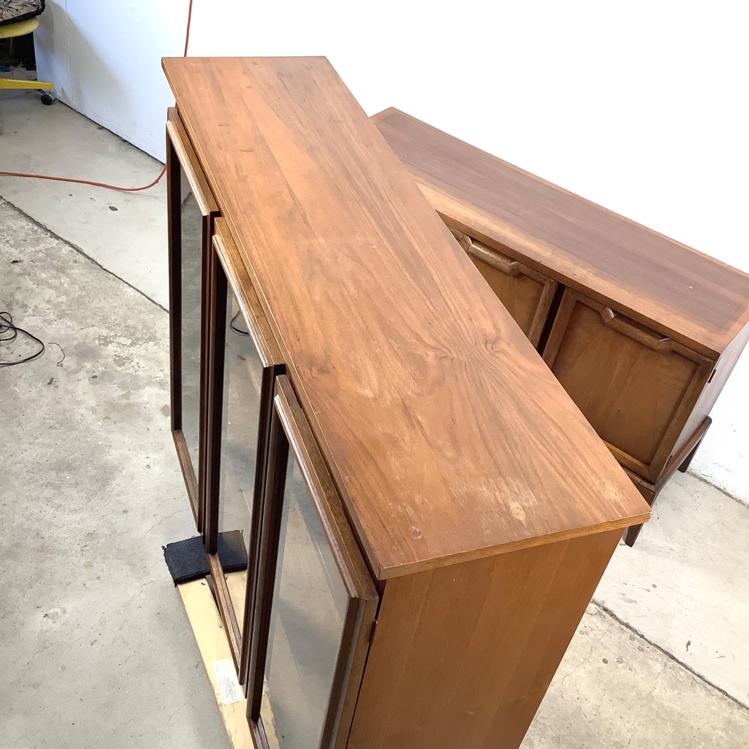 Mid-Century Sideboard W China Cabinet - image-8