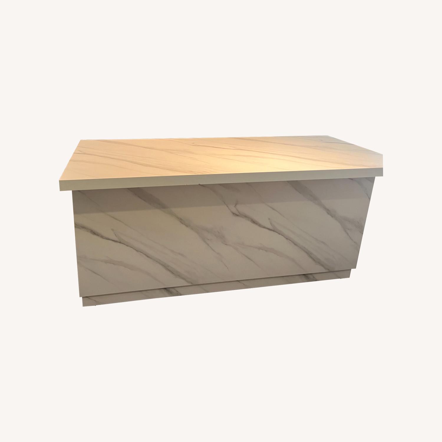 Wood Kitchen Island with Multi-Storage - image-0